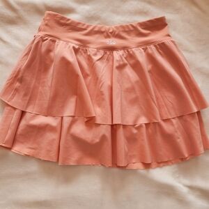 DSG Girls Peach And Purple Layered Skater Skirts NWOT Med